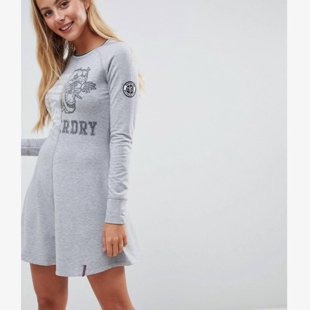 NWOT: Superdry - Spliced Sweater Dress (Sz. M)